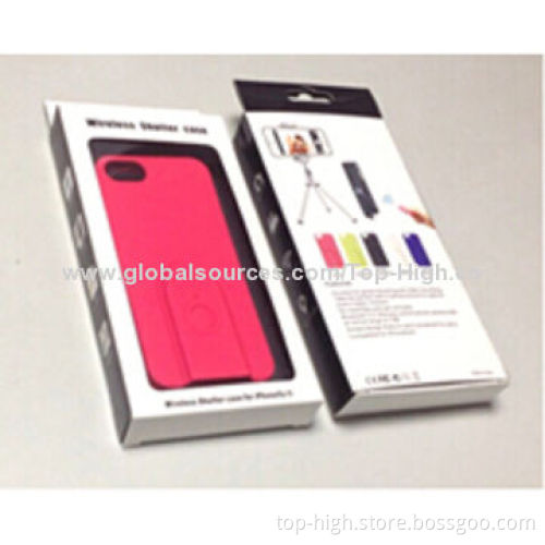 Case for iPhone 5/5S with a built-in wireless camera shutter, patent design CE/RoHS/FCC
